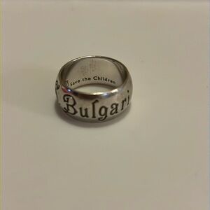 Bulgari Save The Children sterling silver ring